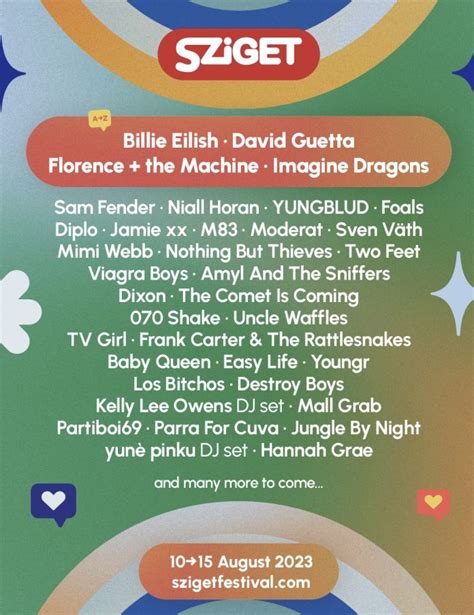 sziget festival 2023 dates